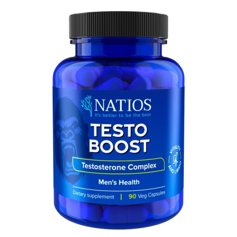 Natios TestoBoost Komplex 11 složek 90 veganských kapslí