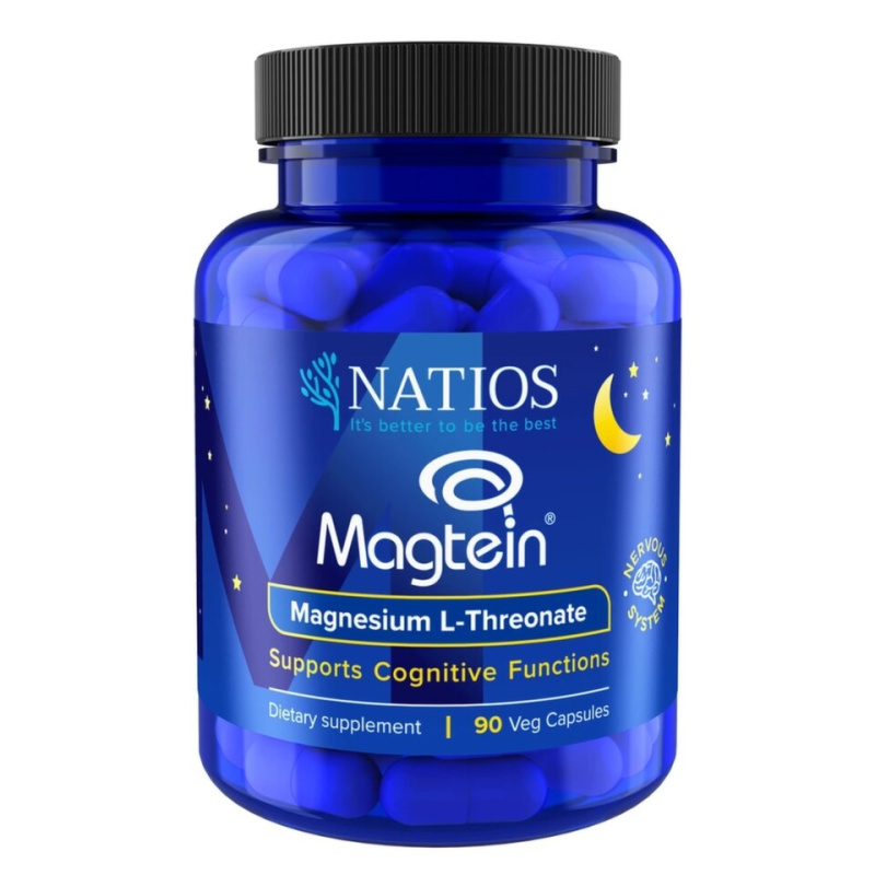 NATIOS Magtein Magnesium L-threonate 90 veganských kapslí
