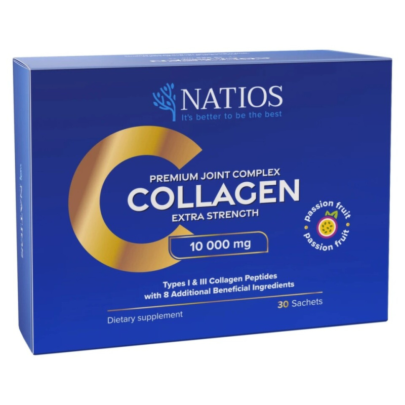 NATIOS Collagen Premium Joint Complex Komplex na klouby 10 000 mg 30 sáčků - marakuja