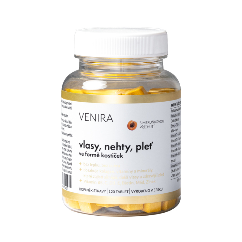 VENIRA kostičky pro vlasy, nehty a pleť, 60denní kúra
