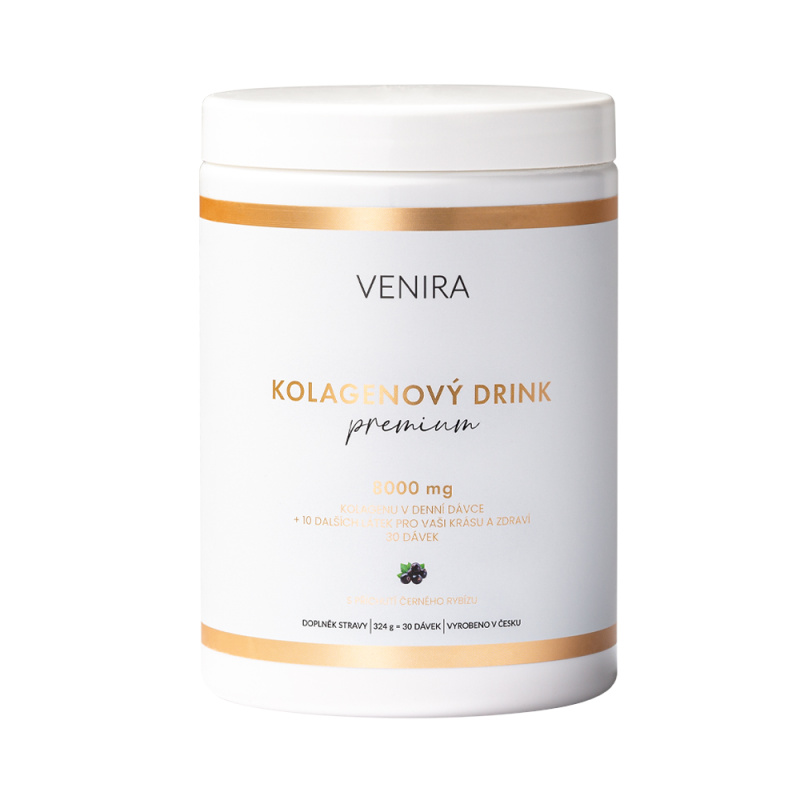 VENIRA PREMIUM kolagenový drink, černý rybíz, 324 g