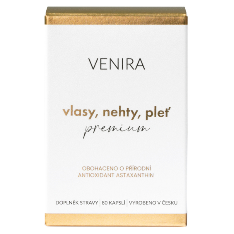 VENIRA PREMIUM kapsle pro vlasy, nehty a pleť, 80 kapslí