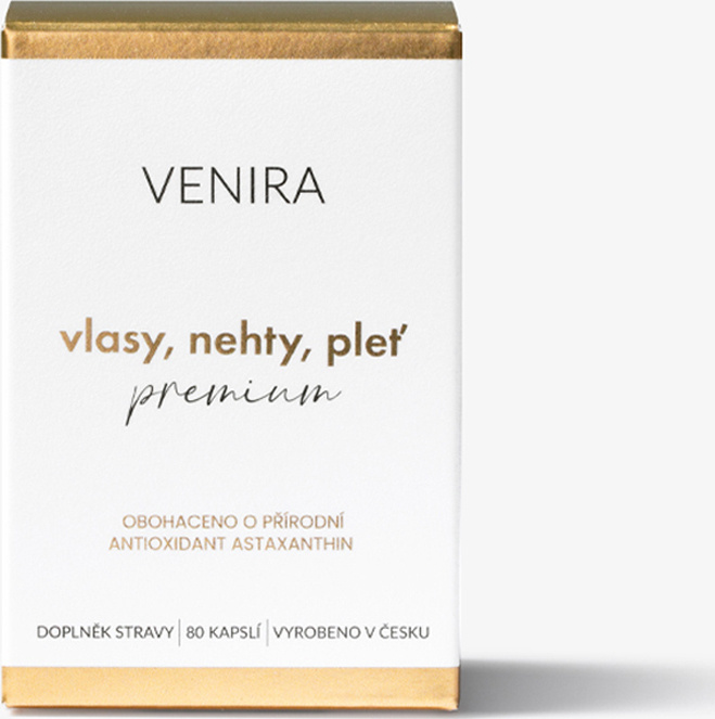 VENIRA PREMIUM kapsle pro vlasy, nehty a pleť, 80 kapslí