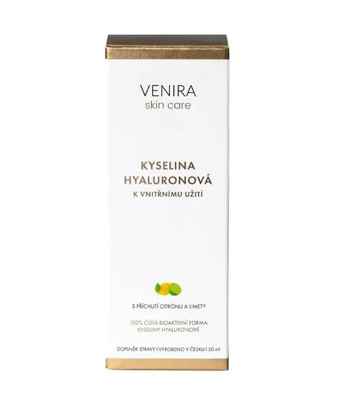 VENIRA kyselina hyaluronová k vnitřnímu užití, citrón-limeta, 50 ml
