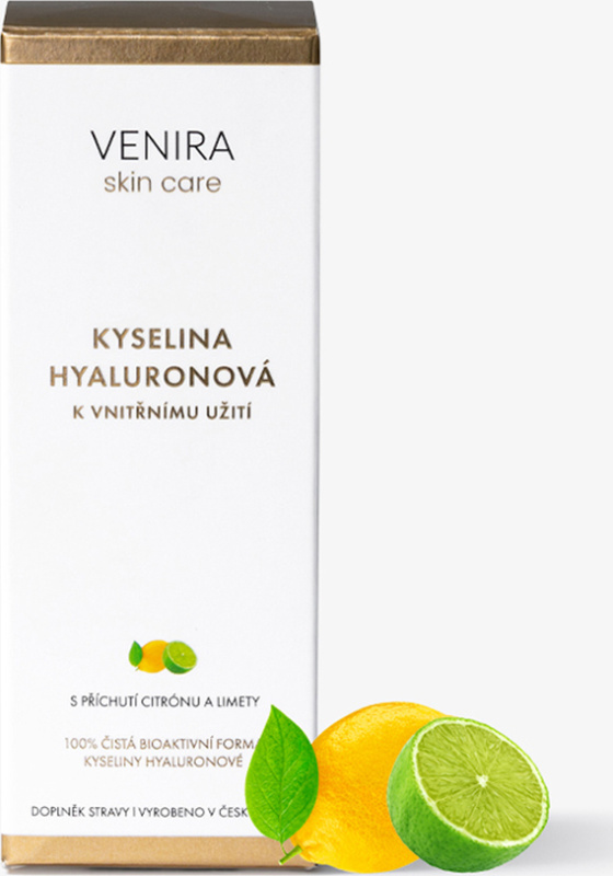 VENIRA kyselina hyaluronová k vnitřnímu užití, citrón-limeta, 50 ml