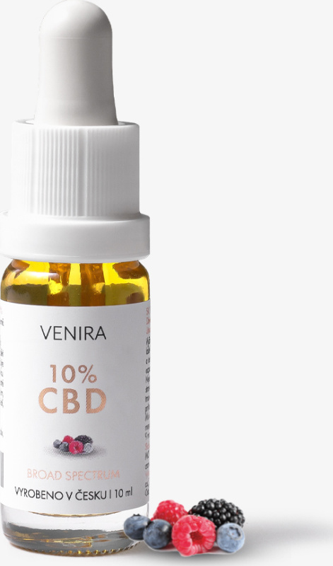 VENIRA CBD 10% olej s příchutí lesních plodů, 10 ml