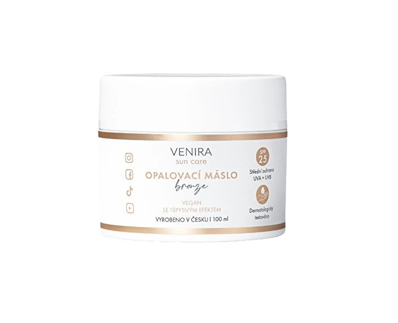VENIRA opalovací máslo bronze, SPF 25, 100 ml