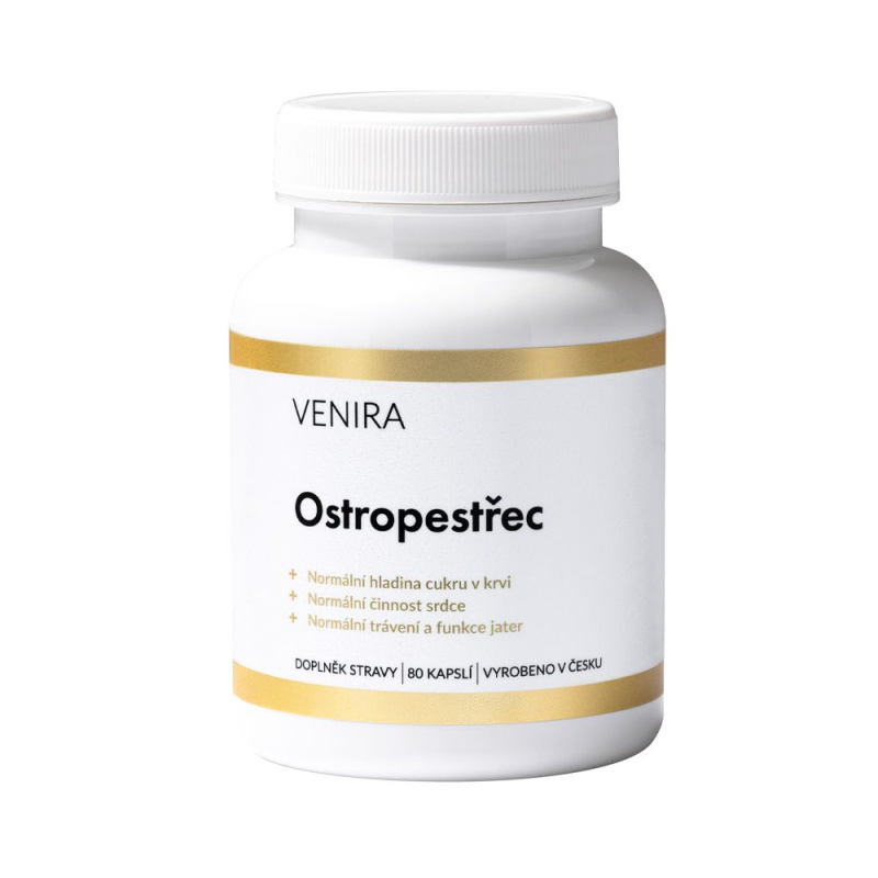 VENIRA ostropestřec, 80 kapslí