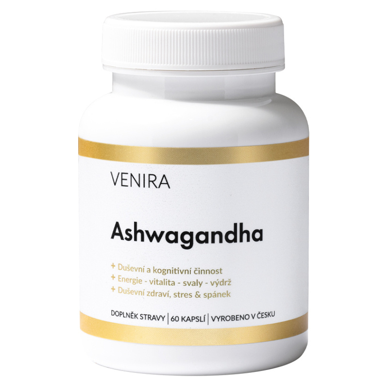 VENIRA ashwagandha, 500mg, 60 kapslí