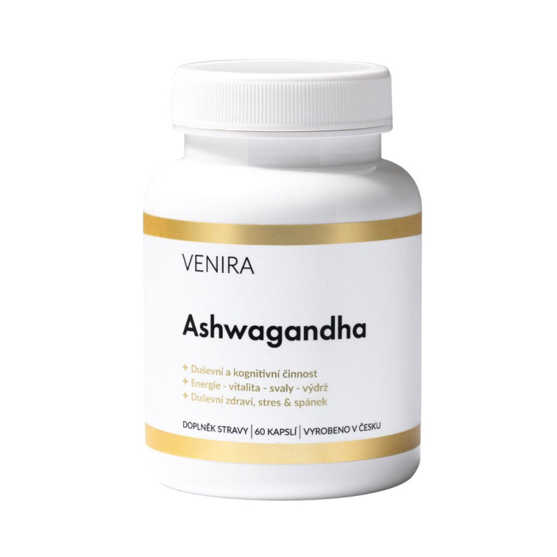 VENIRA ashwagandha, 500mg, 60 kapslí
