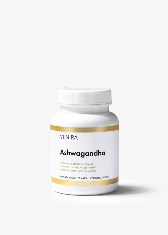 VENIRA ashwagandha, 500mg, 60 kapslí