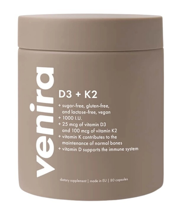VENIRA vitamin D3 + K2 80 kapslí