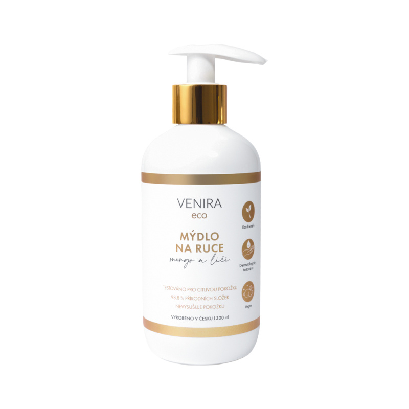 VENIRA ECO tekuté mýdlo na ruce, mango-liči, 300 ml
