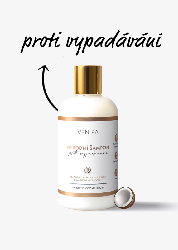 VENIRA přírodní šampon proti vypadávání vlasů, 300 ml