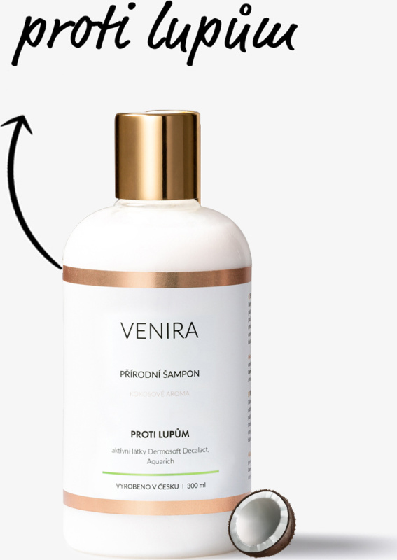 Venira přírodní šampon pro proti lupům - 300 ml