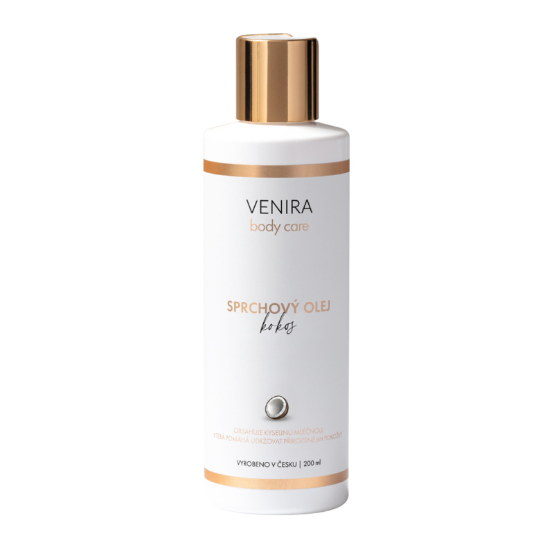 VENIRA sprchový olej, kokos, 200 ml
