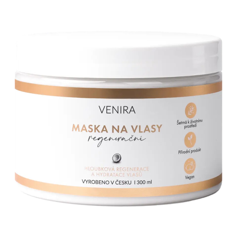 VENIRA regenerační maska na vlasy- kokos, 300 ml