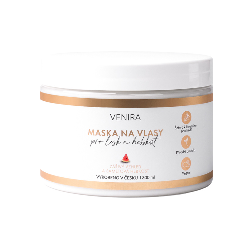 VENIRA maska na vlasy pro lesk a hebkost, meloun, 300 ml