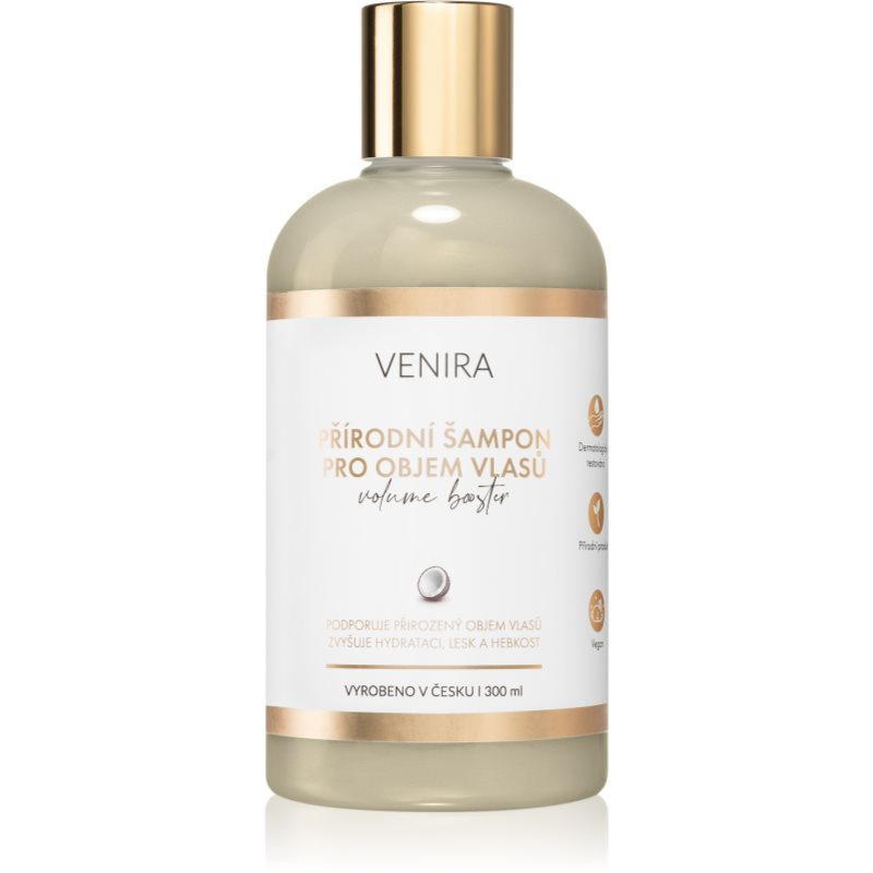 VENIRA přírodní šampon pro objem vlasů - VOLUME BOOSTER, kokos, 300 ml