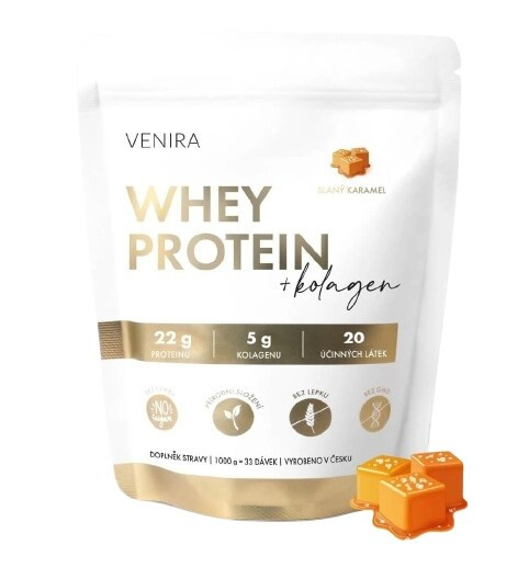 VENIRA whey protein, slaný karamel, 1000 g