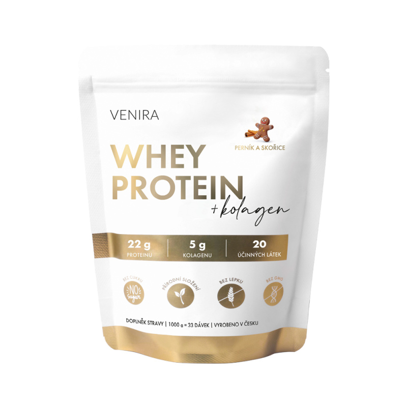 VENIRA whey protein, perník-skořice, 1000 g