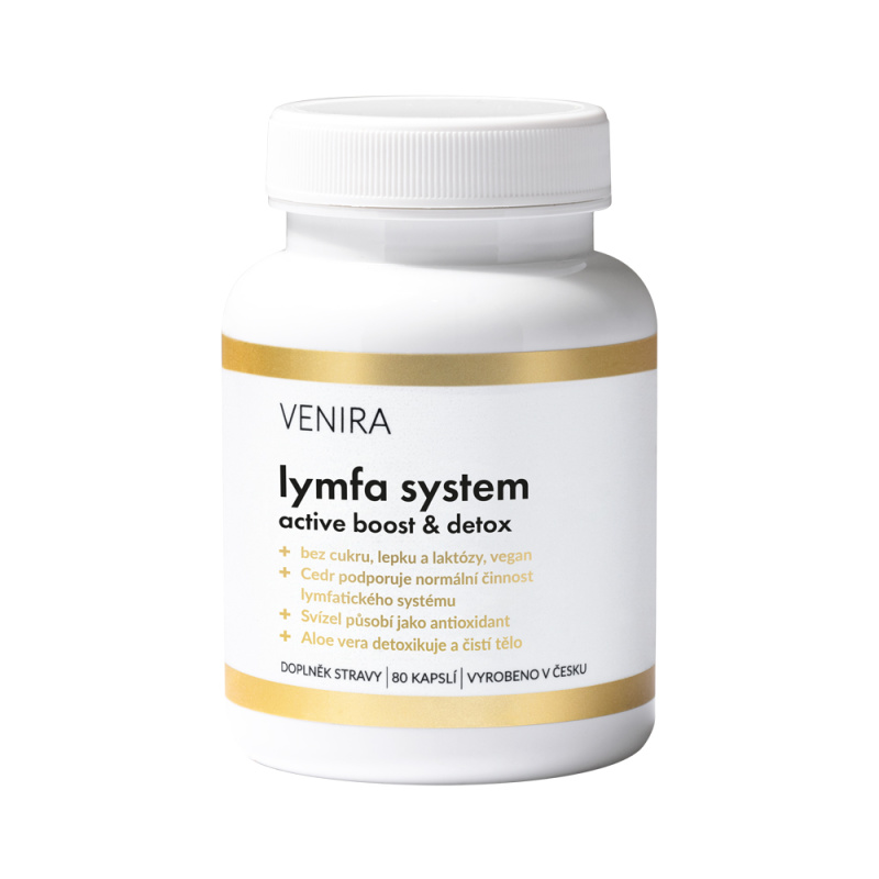 VENIRA Lymfa system active boost & detox 80 kapslí