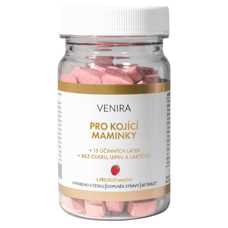 Venira Pro kojící maminky srdíčka malina cps.60