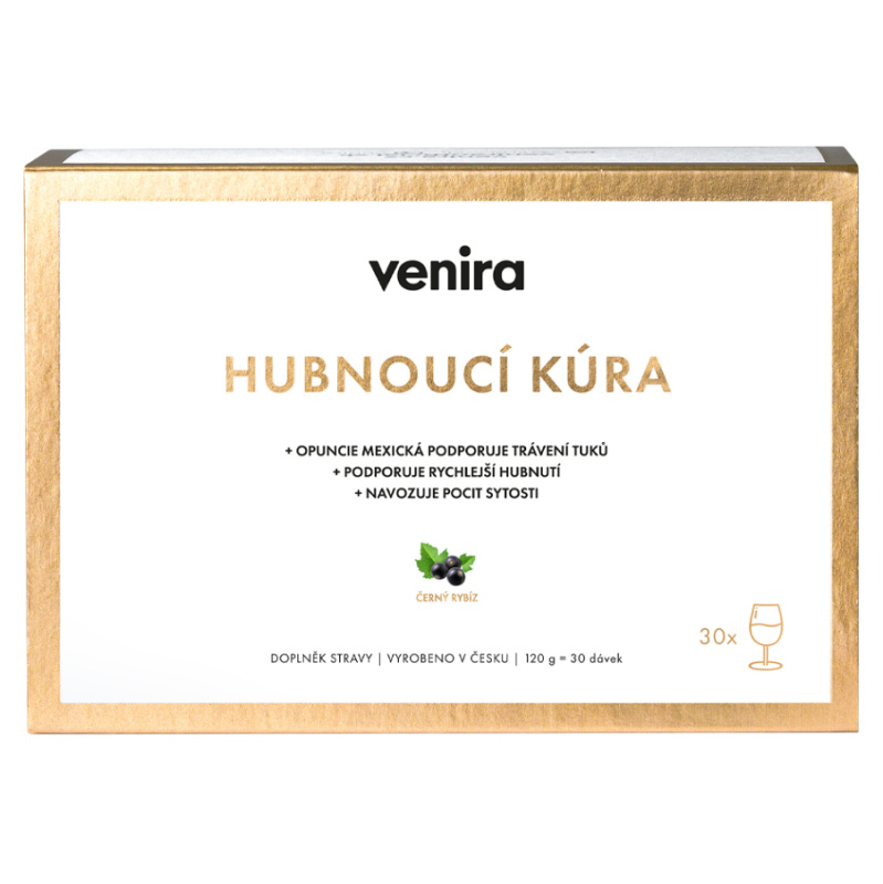 Venira Hubnoucí kůra černý rybíz 30x4g