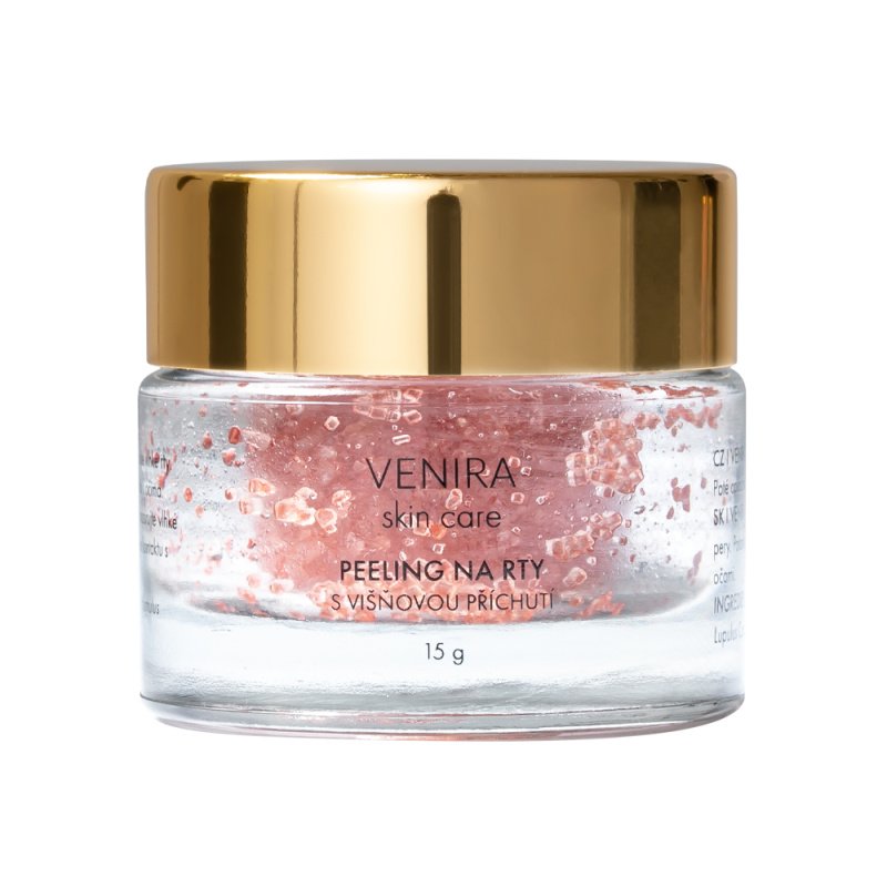 VENIRA peeling na rty s višňovou příchutí, 15 g