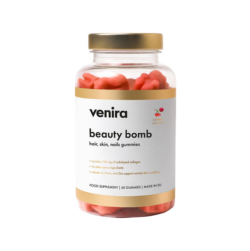 Venira Beauty Bomb gummies cherry lollipop 60ks