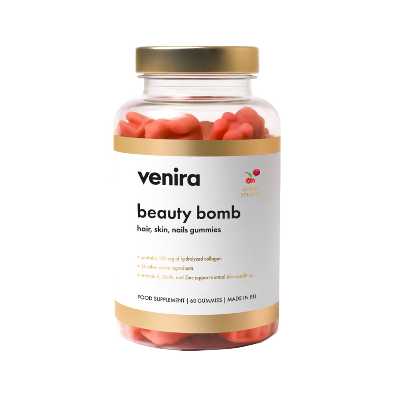 Venira Beauty Bomb gummies cherry lollipop 60ks