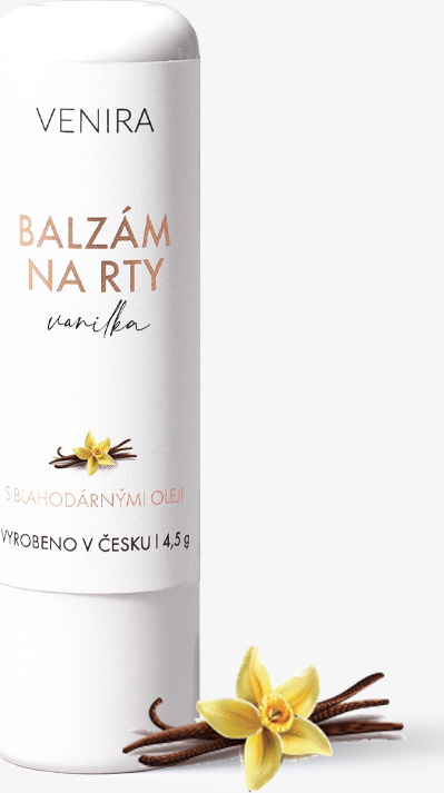 VENIRA balzám na rty, vanilka, 4,5 g