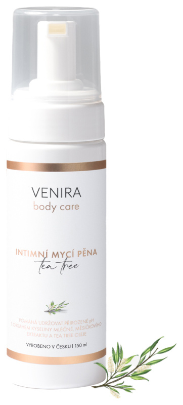 VENIRA intimní mycí pěna, tea tree, 150 ml