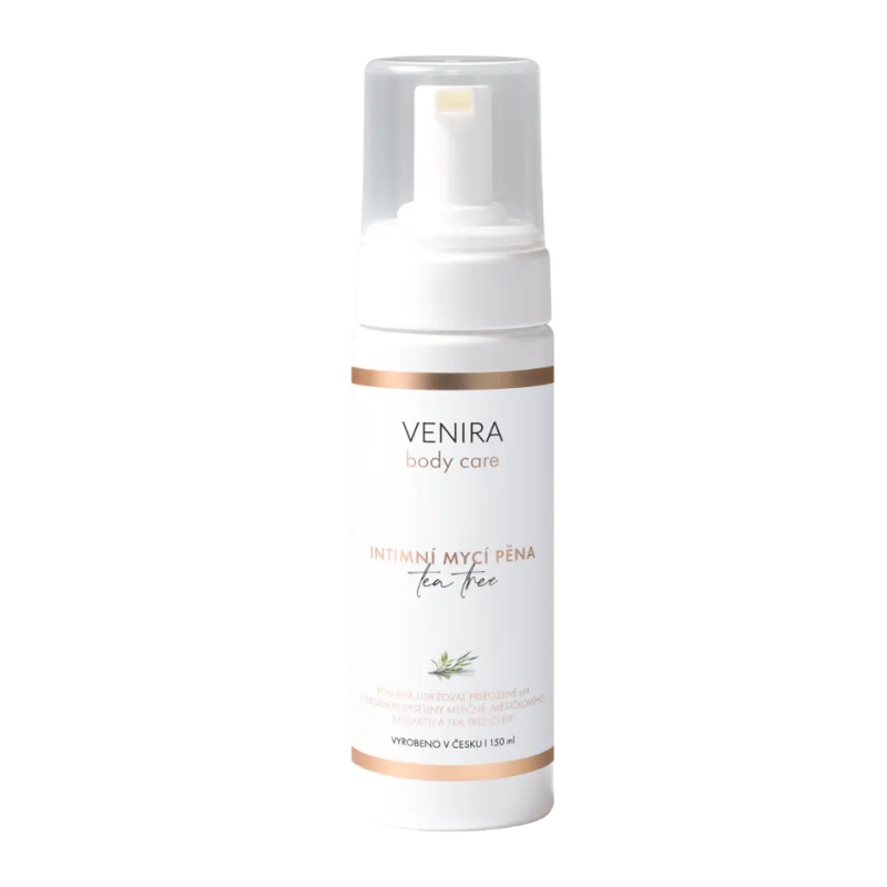 VENIRA intimní mycí pěna, tea tree, 150 ml