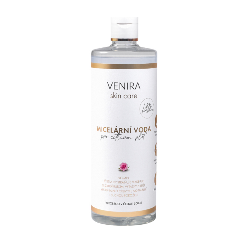 VENIRA micelární voda pro citlivou pleť, 500 ml
