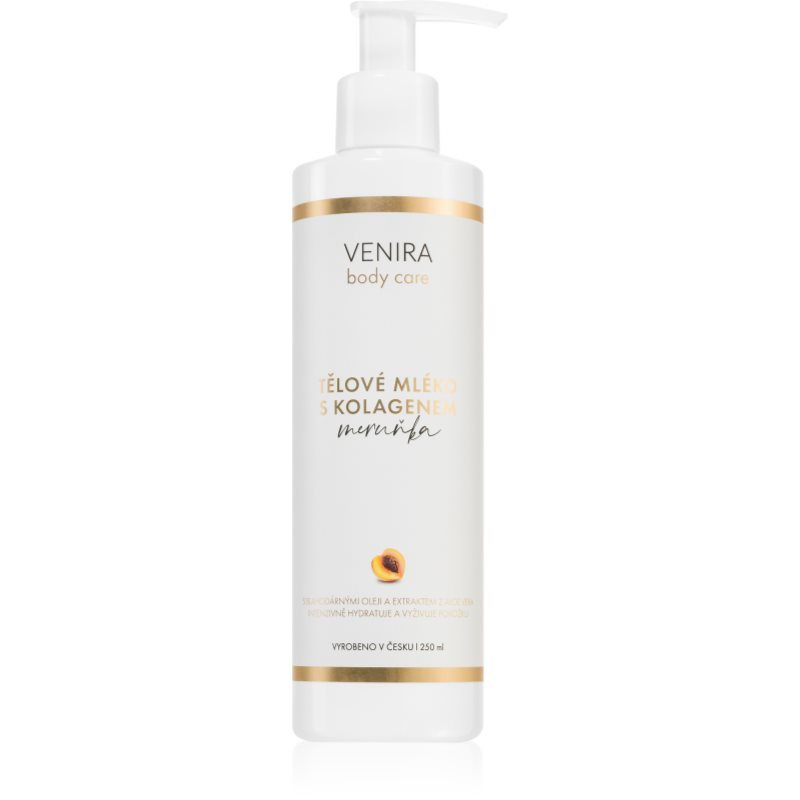 VENIRA tělové mléko s kolagenem, meruňka, 250 ml