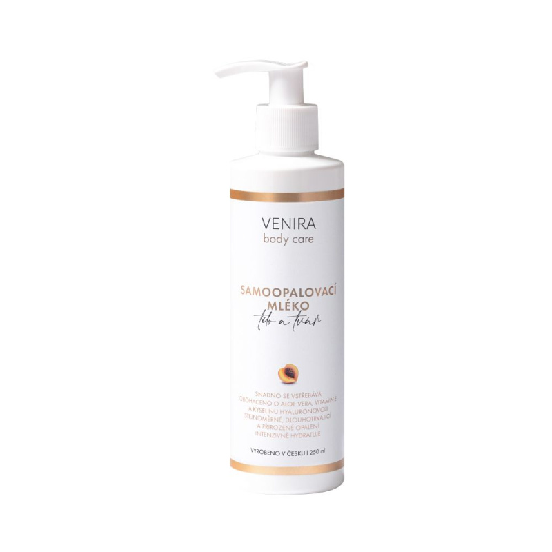 VENIRA samoopalovací mléko, meruňka, 250 ml