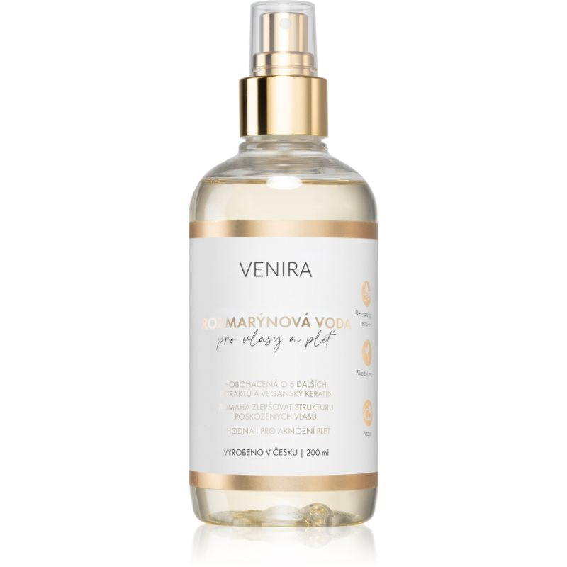VENIRA rozmarýnová voda/tonikum pro vlasy a pleť, 200 ml