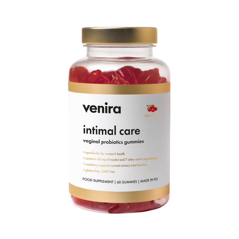 Venira Intimal Care Vagin.Probiot.gumm.brus.60ks