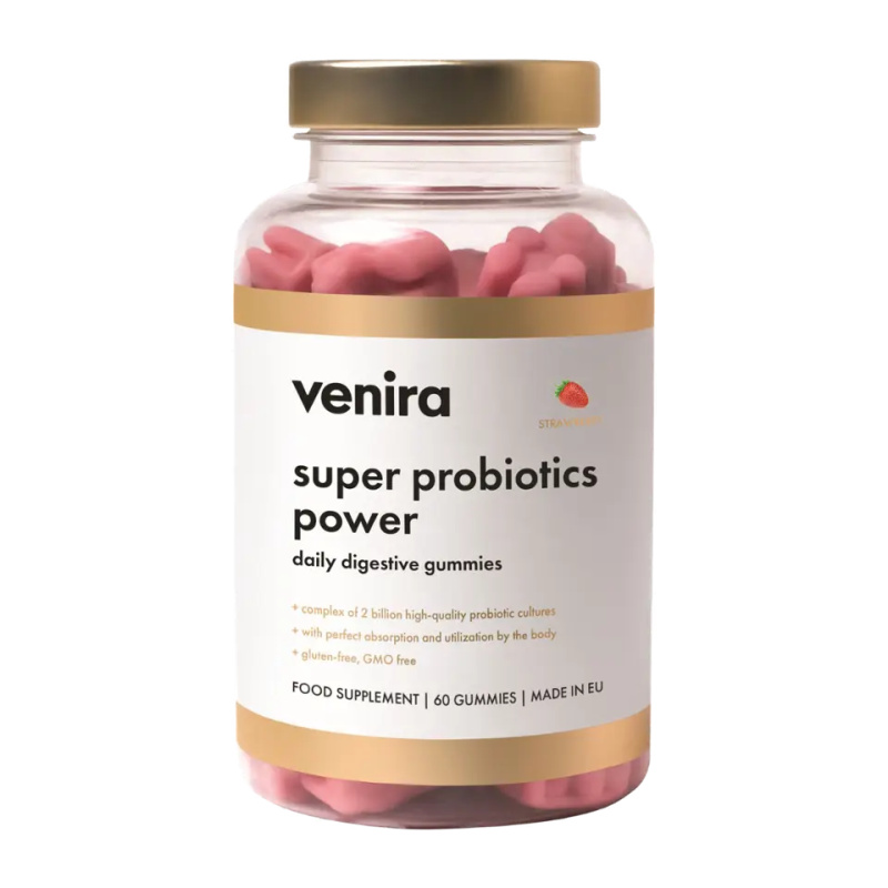 Venira Super probiotics power gummies jahoda 60ks