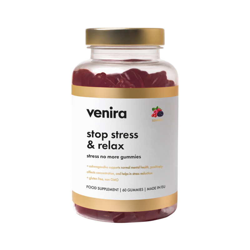 Venira Stop stress&relax gummies lesní plody 60ks
