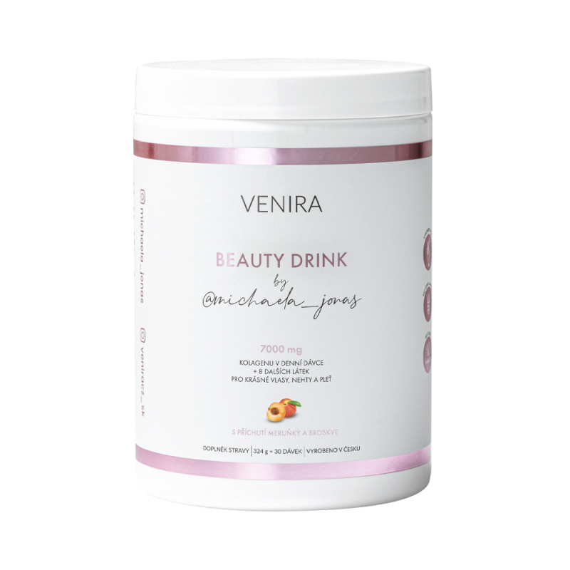VENIRA beauty drink by @michaela_jonas, meruňka a broskev, 324 g