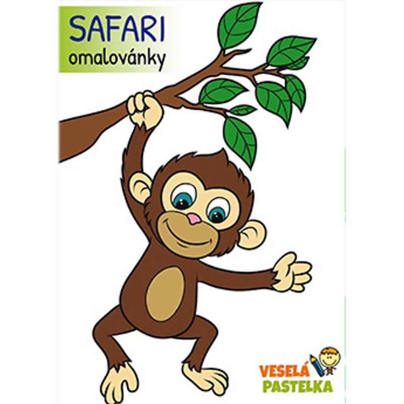 Veselá pastelka Omalovánky safari
