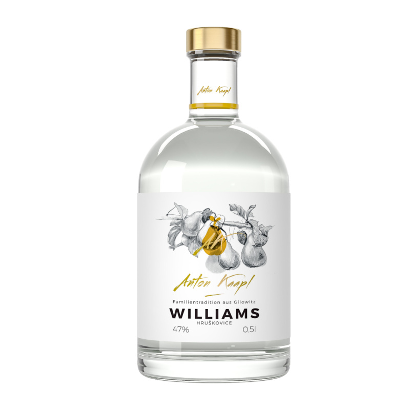 Anton Kaapl Williams Hruškovice 47% 0,5l (holá lahev)