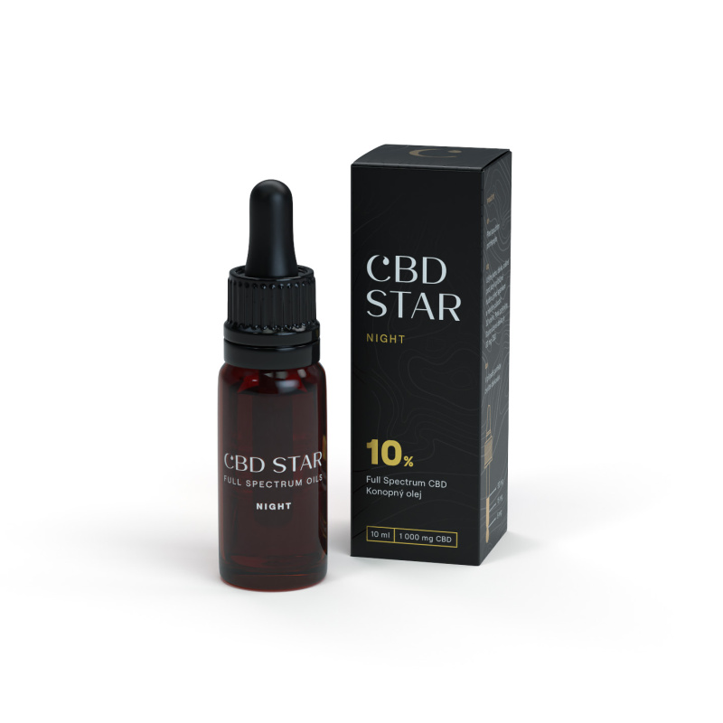 CBD STAR CBD Night olej 10 % Full Spectrum CBD, 10 ml