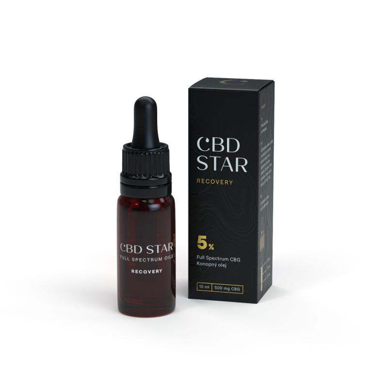 CBD STAR CBG Recovery olej 5 % Full Spectrum CBG, 10 ml