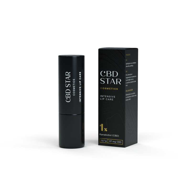 CBD Star Cosmetics 1 % CBD intenzivní péče na rty 3,7 g