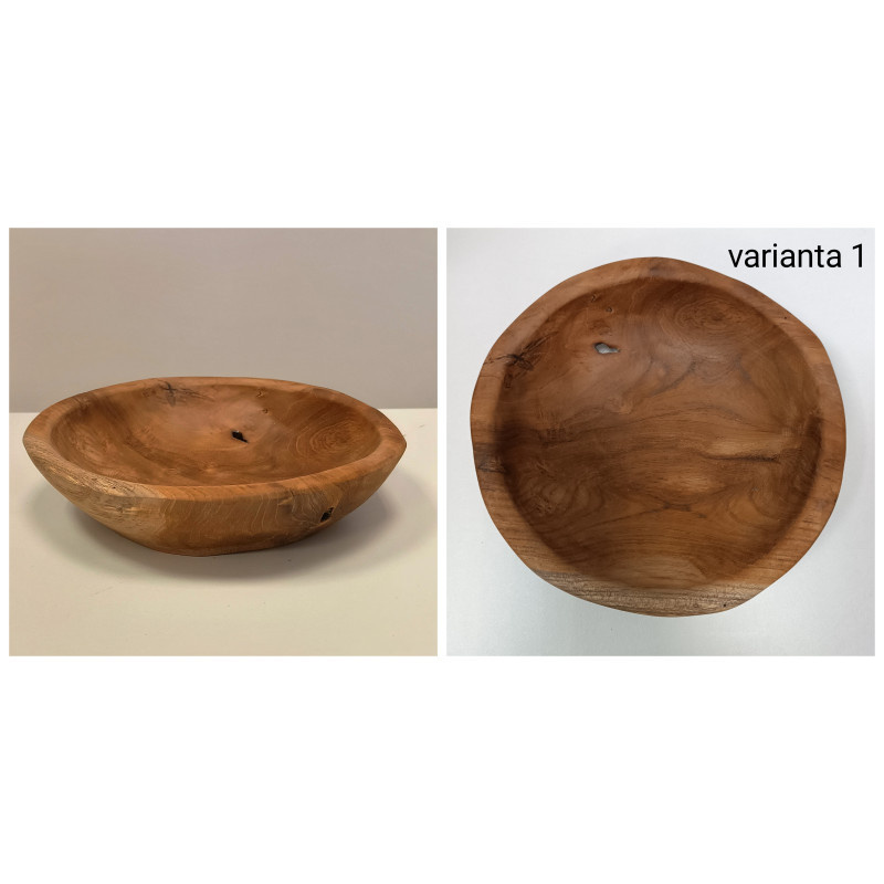 Talíř kulatý teakový, 20 cm