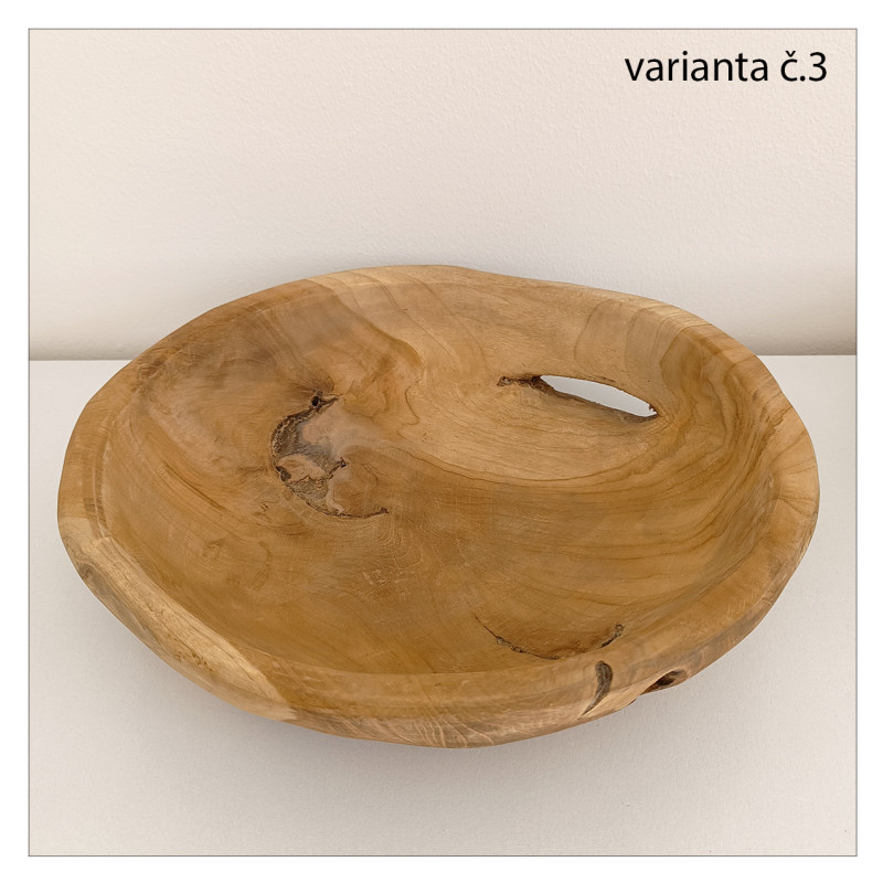 Talíř kulatý teakový, 35 cm