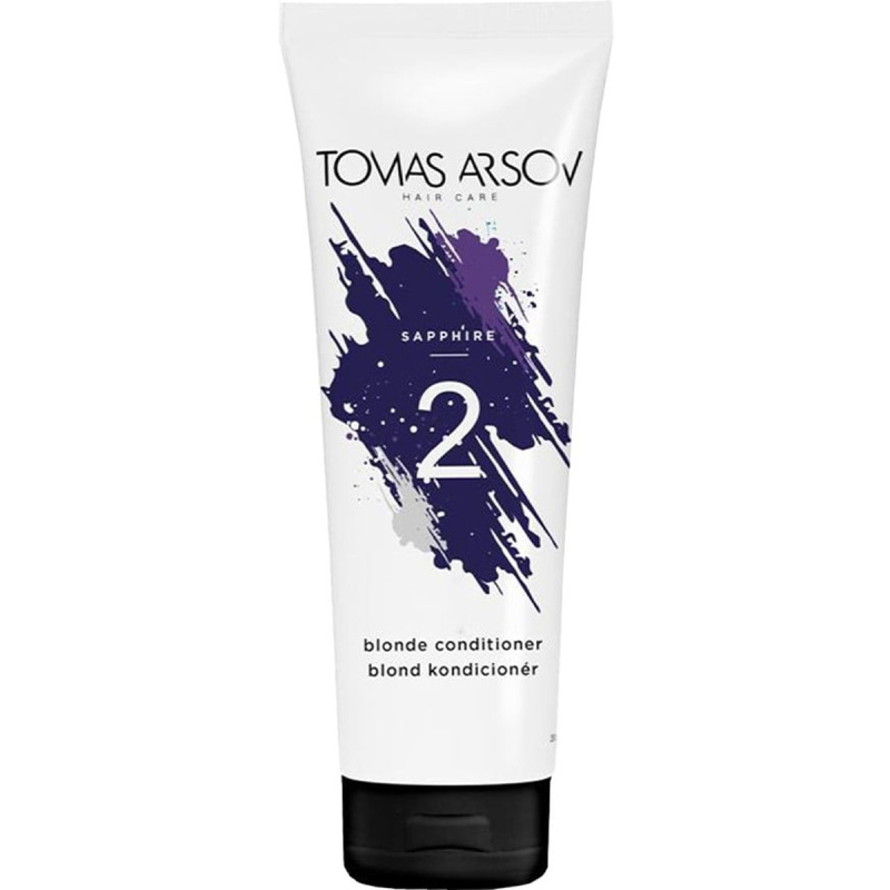 Tomas Arsov Sapphire Blonde Condicioner hloubkově vyživující kondicionér pro zesvětlené, melírované studené blond vlasy 250 ml